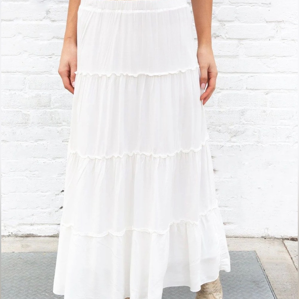 Brandy Melville White Maxi Izzy Skirt